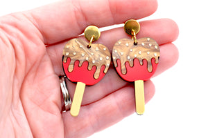 Caramel Apple Earrings