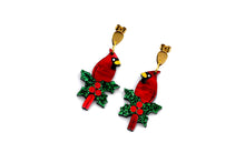 Load image into Gallery viewer, Cardinal Earrings
