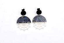 Load image into Gallery viewer, Glow in the Dark Spider Web Earrings
