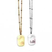 Load image into Gallery viewer, Sun Tag Necklace
