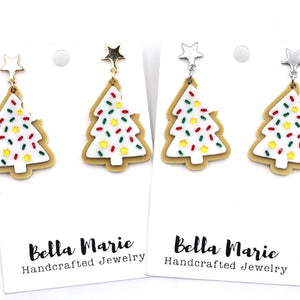 Christmas Tree Cookie Earrings