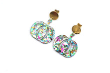 Load image into Gallery viewer, Colorful Glitter Pumpkin Earrings
