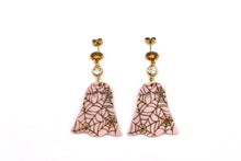 Load image into Gallery viewer, Pink Spiderweb Ghost Earrings
