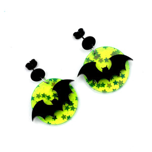 Bat Moon Earrings