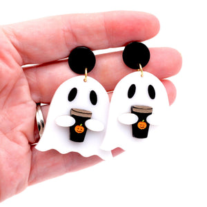 Latte Ghost Earrings