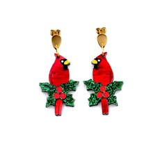Load image into Gallery viewer, Cardinal Earrings
