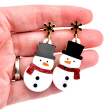 Load image into Gallery viewer, Snowman Earrings
