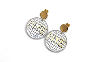 New Years Eve Disco Ball Earrings