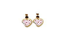 Load image into Gallery viewer, Valentine Heart Cookie Earrings
