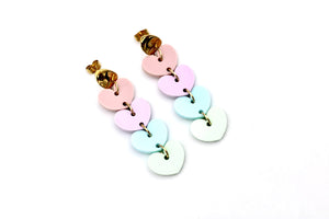 Pastel Heart Earrings