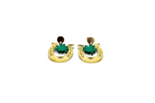 Load image into Gallery viewer, Clover Horseshoe Earrings
