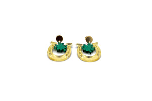 Clover Horseshoe Earrings