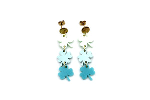 Ombre Clover Earrings