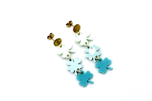 Ombre Clover Earrings