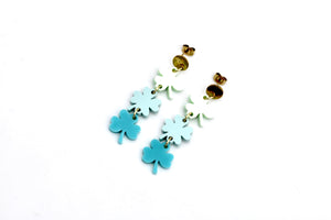 Ombre Clover Earrings