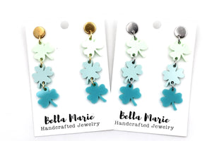 Ombre Clover Earrings