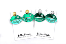 Load image into Gallery viewer, St. Patrick&#39;s Day Lucky Lips Earrings
