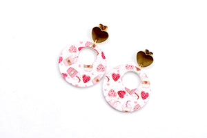 Pink Valentine Treats Earrings