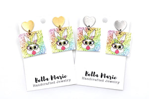 Colorful Bunny Earrings