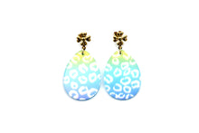 Load image into Gallery viewer, Leopard Print Egg Earrings
