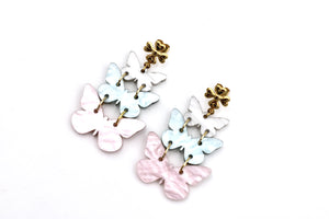 Pastel Butterfly Earrings