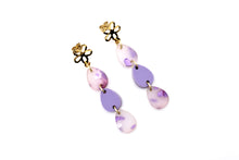Load image into Gallery viewer, Purple Easter Egg Earrings
