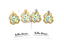 Load image into Gallery viewer, Clover Cookie Earrings
