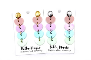 Pastel Heart Earrings