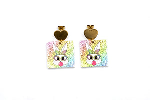 Colorful Bunny Earrings