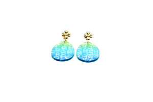 Leopard Print Egg Earrings