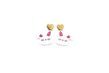 Load image into Gallery viewer, White Bunny Earrings

