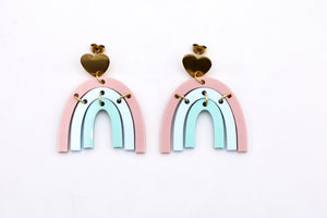 Pastel Rainbow Earrings