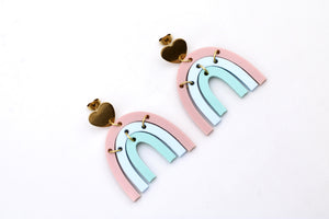 Pastel Rainbow Earrings